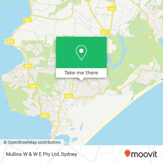 Mullins W & W E Pty Ltd map