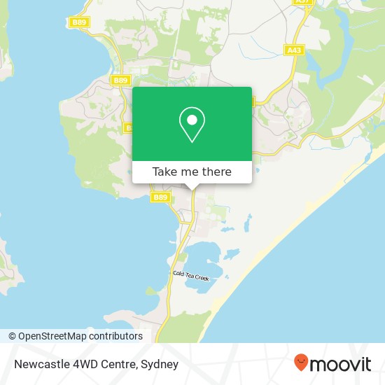 Newcastle 4WD Centre map