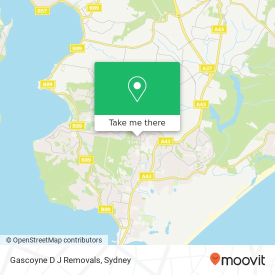 Gascoyne D J Removals map