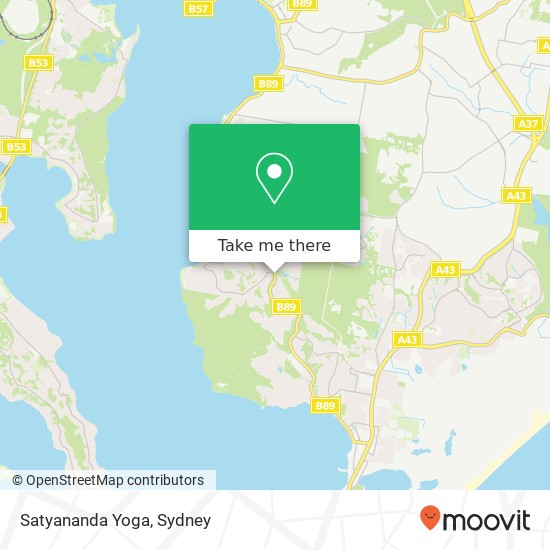 Mapa Satyananda Yoga