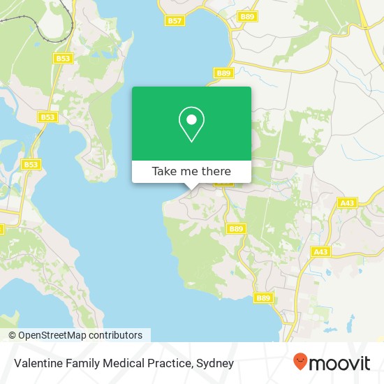 Valentine Family Medical Practice map