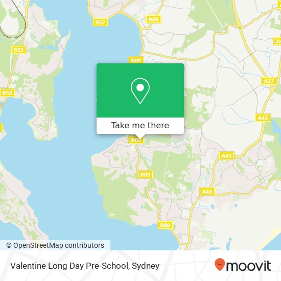 Mapa Valentine Long Day Pre-School