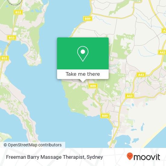 Mapa Freeman Barry Massage Therapist