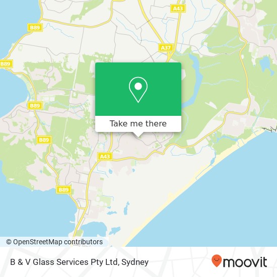 B & V Glass Services Pty Ltd map