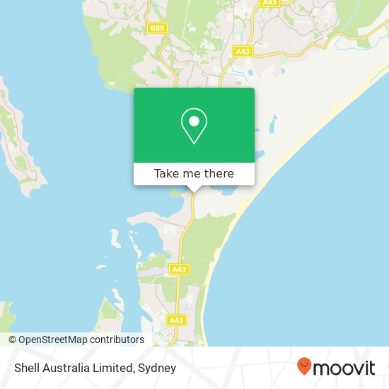 Shell Australia Limited map