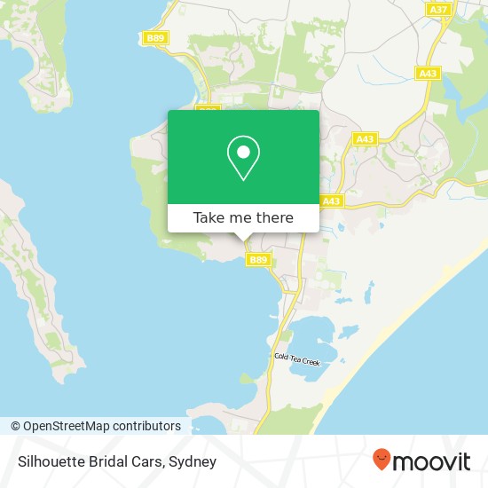 Silhouette Bridal Cars map