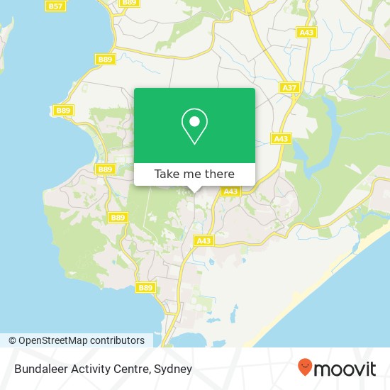 Mapa Bundaleer Activity Centre