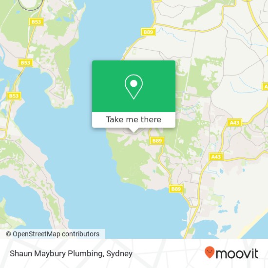 Mapa Shaun Maybury Plumbing