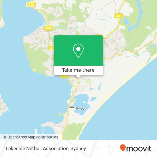 Lakeside Netball Association map