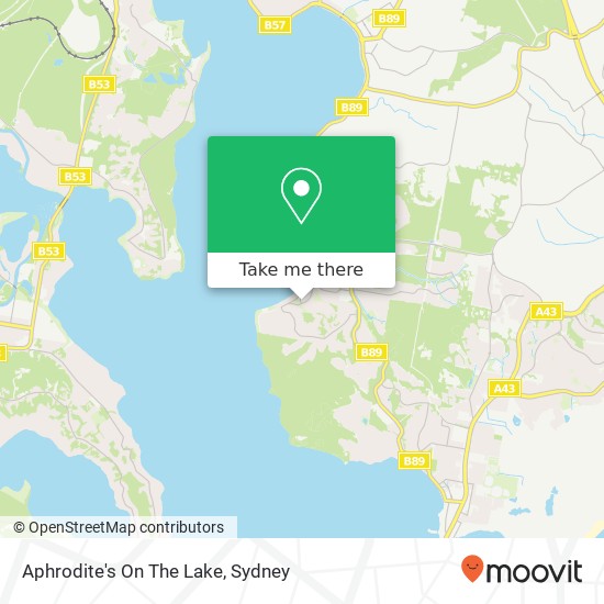 Aphrodite's On The Lake map