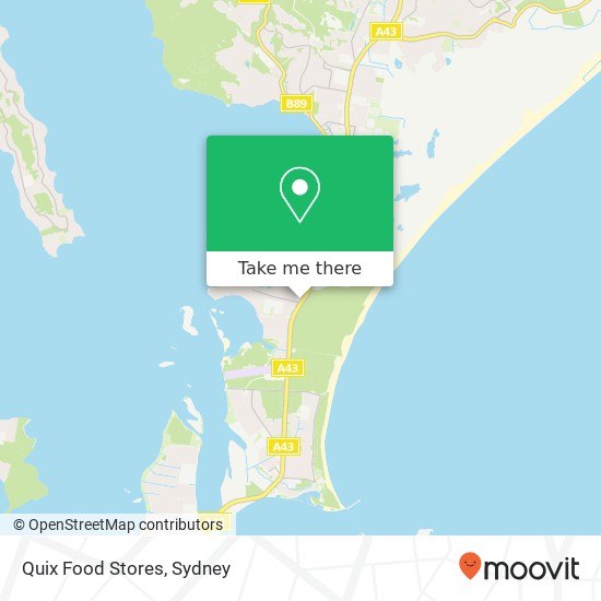 Mapa Quix Food Stores