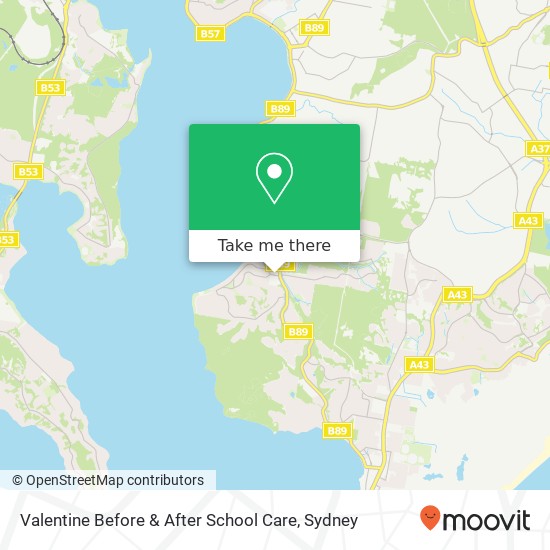 Valentine Before & After School Care map