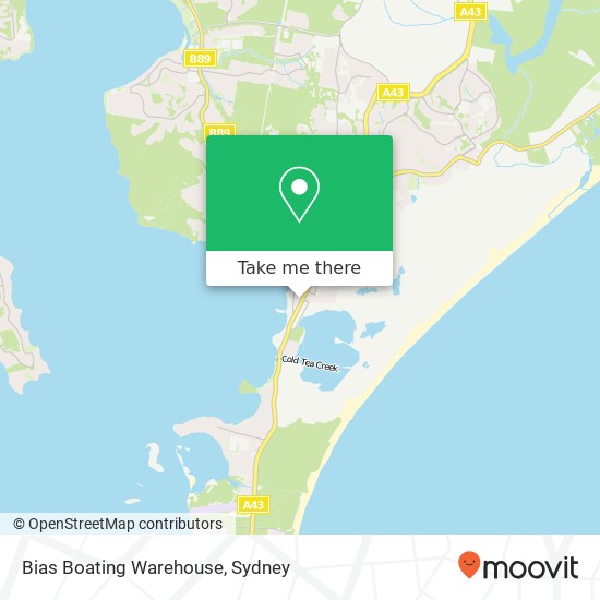 Bias Boating Warehouse map