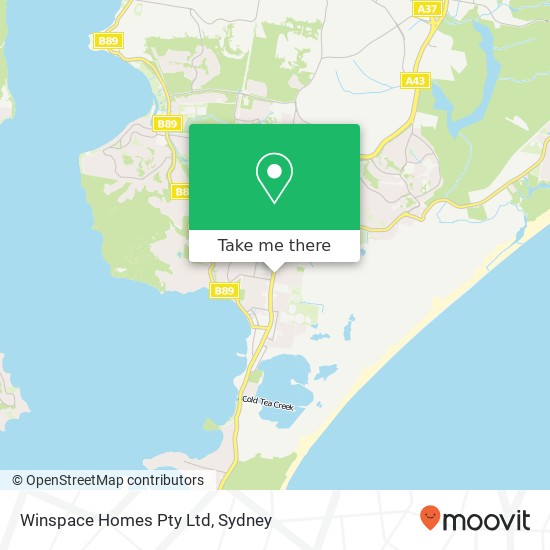 Mapa Winspace Homes Pty Ltd