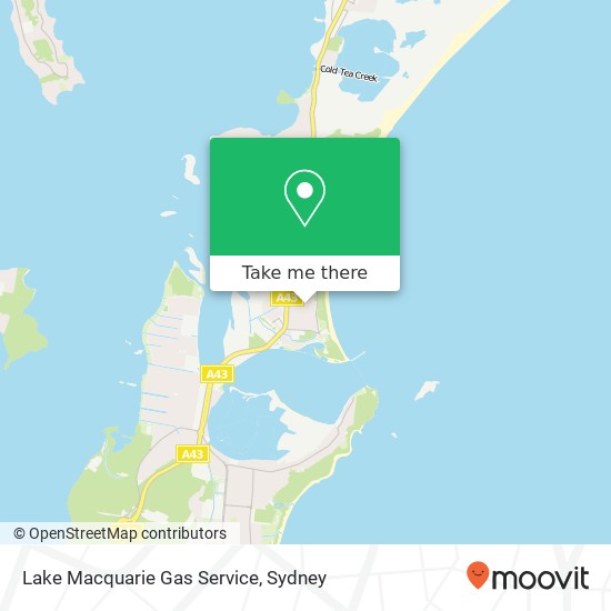 Lake Macquarie Gas Service map