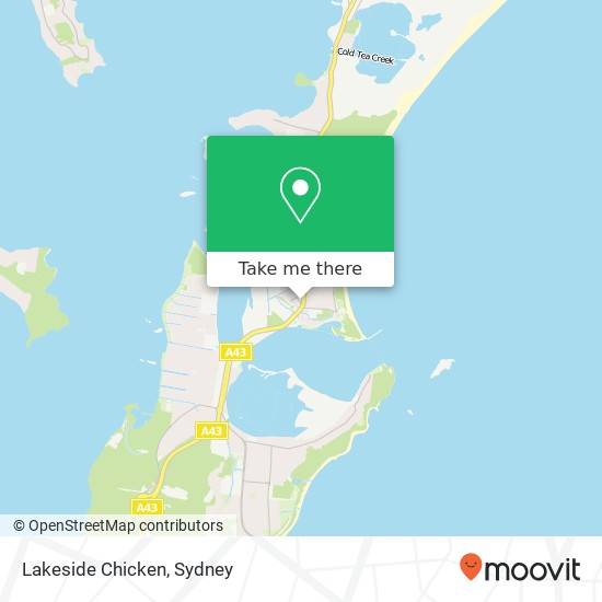 Lakeside Chicken map