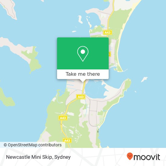 Mapa Newcastle Mini Skip