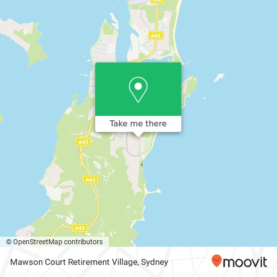 Mawson Court Retirement Village map