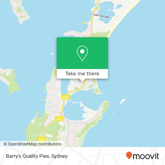 Barry's Quality Pies map