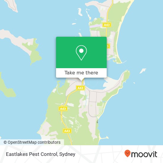 Eastlakes Pest Control map