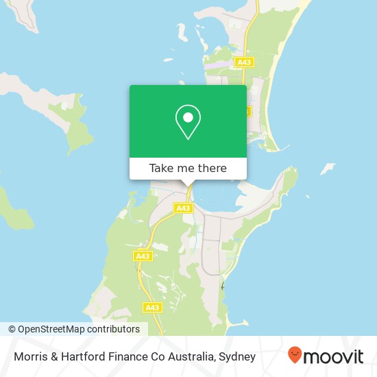 Morris & Hartford Finance Co Australia map