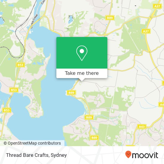 Thread Bare Crafts map