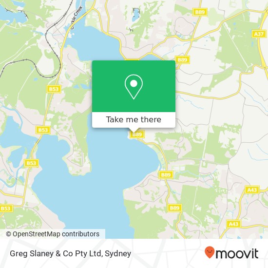 Mapa Greg Slaney & Co Pty Ltd