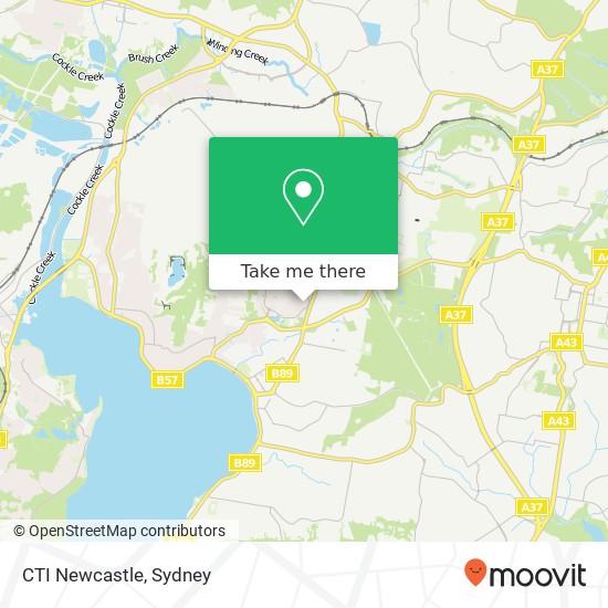 CTI Newcastle map