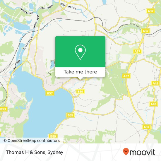 Mapa Thomas H & Sons