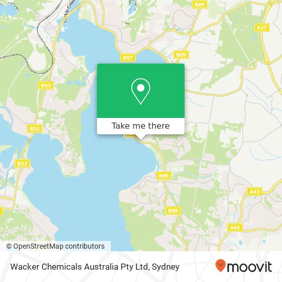 Mapa Wacker Chemicals Australia Pty Ltd