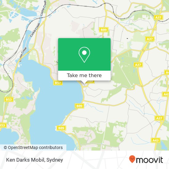 Ken Darks Mobil map