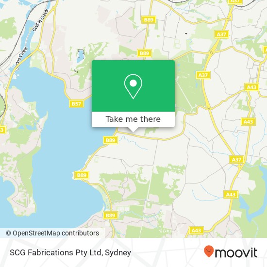 Mapa SCG Fabrications Pty Ltd