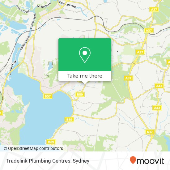 Mapa Tradelink Plumbing Centres