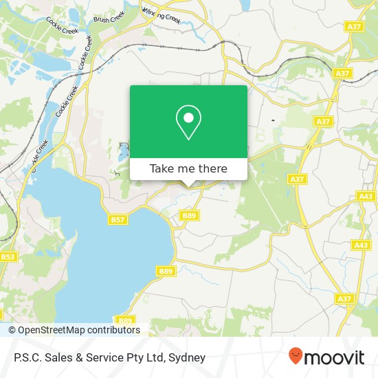 P.S.C. Sales & Service Pty Ltd map