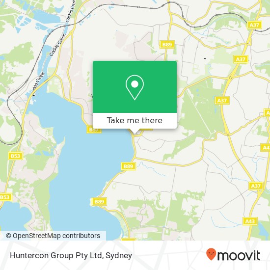 Huntercon Group Pty Ltd map