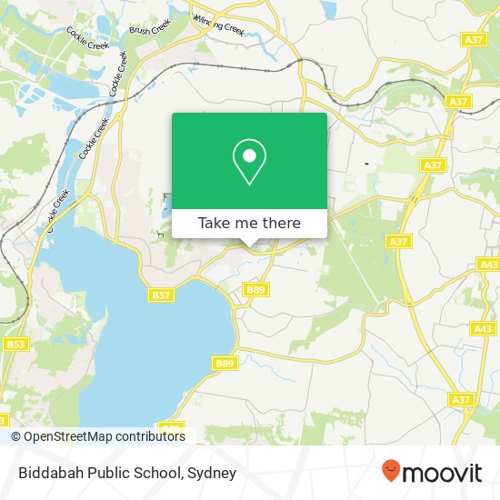 Biddabah Public School map