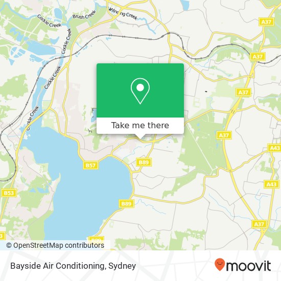 Mapa Bayside Air Conditioning