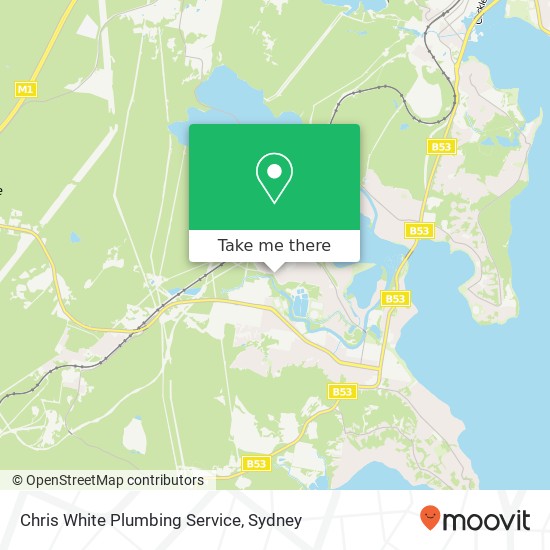 Mapa Chris White Plumbing Service