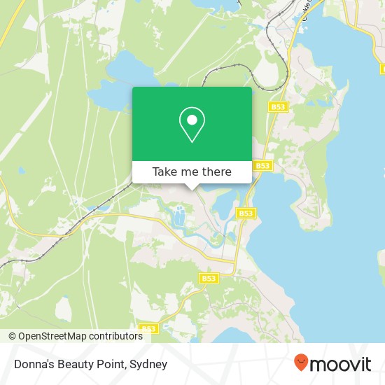 Mapa Donna's Beauty Point