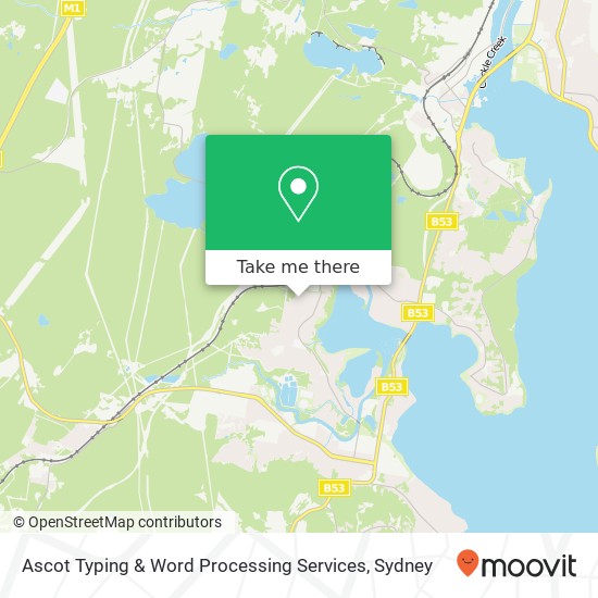 Ascot Typing & Word Processing Services map