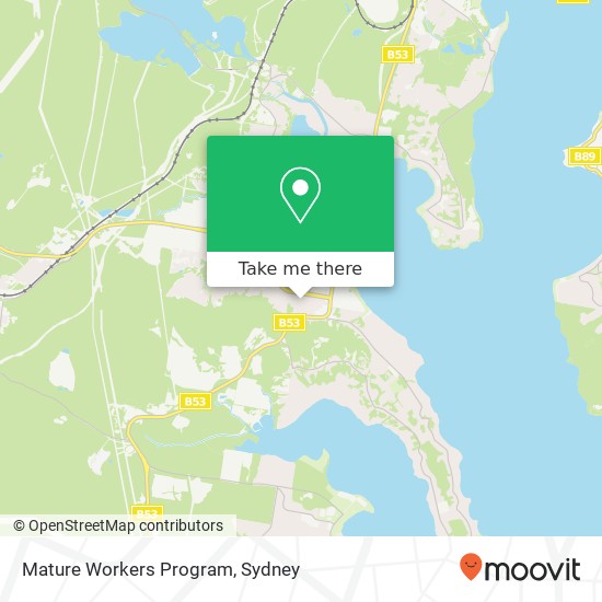 Mature Workers Program map