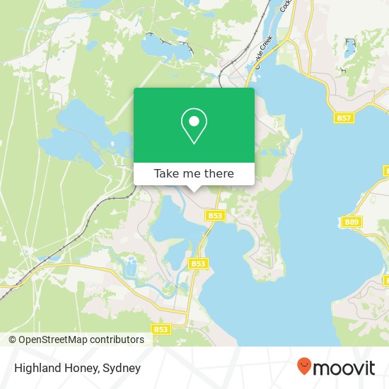 Highland Honey map