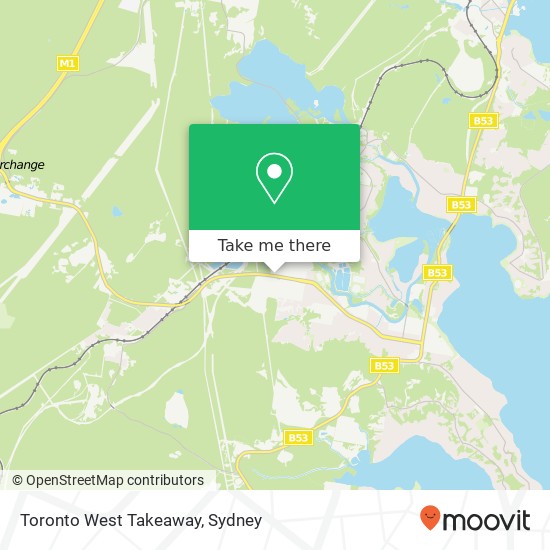 Mapa Toronto West Takeaway