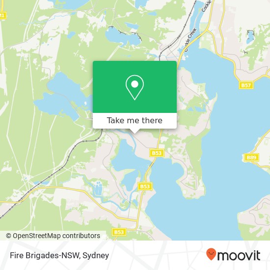 Mapa Fire Brigades-NSW