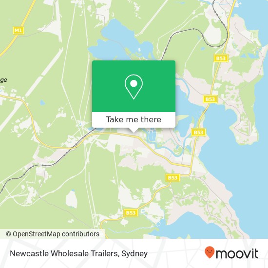 Mapa Newcastle Wholesale Trailers