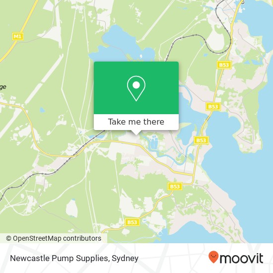 Mapa Newcastle Pump Supplies