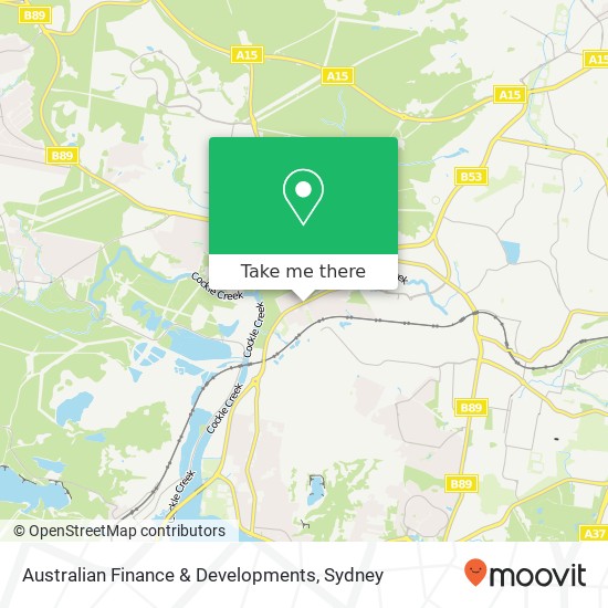 Australian Finance & Developments map