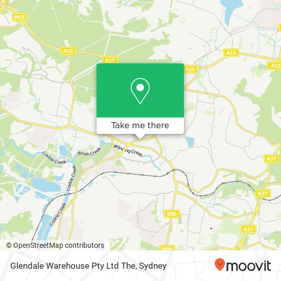 Glendale Warehouse Pty Ltd The map