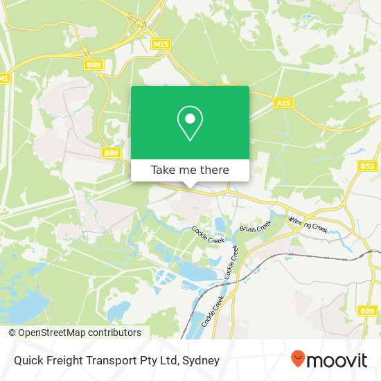 Quick Freight Transport Pty Ltd map