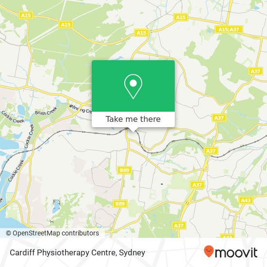 Cardiff Physiotherapy Centre map